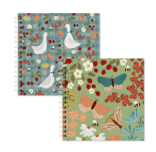 Kit 02 Scrapbooks | Jardim das Borboletas + Passeio dos Gansos