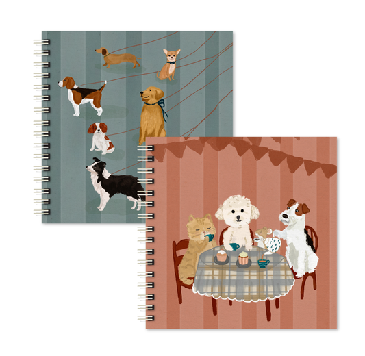 Kit 02 Scrapbooks | Hora do Chá + Passeio dos Dogs