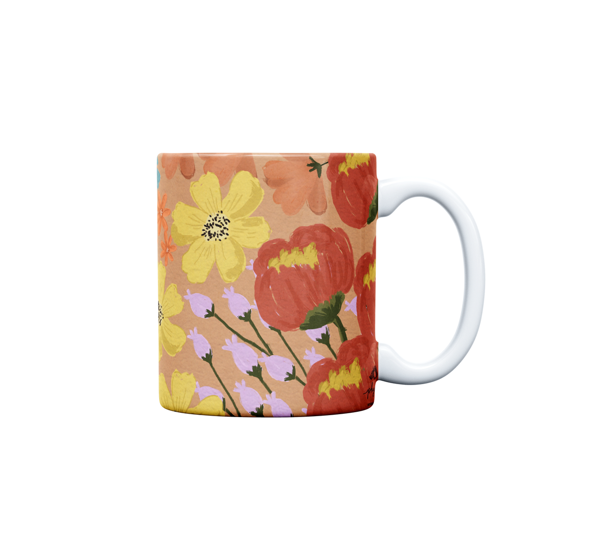 Caneca de Porcelana | Flores do Campo