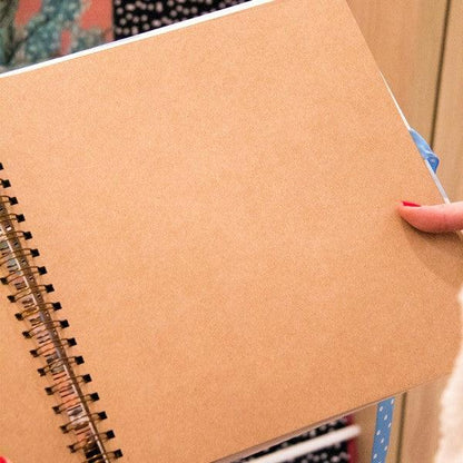 Scrapbook - Álbum de Fotos da Estampa Carinhas de Cachorro - Physalis Estúdio