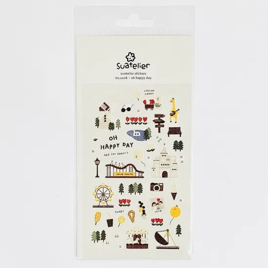 Cartela de Adesivos Suatelier | Oh Happy Day Europe