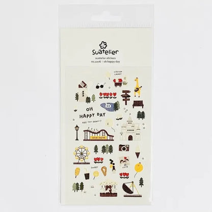 Cartela de Adesivos Suatelier | Oh Happy Day Europe