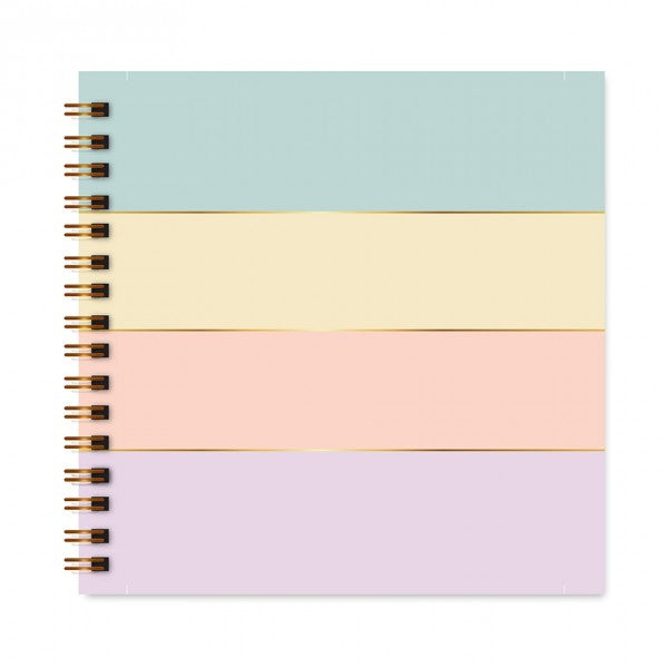 Scrapbook - Álbum de Fotos da Estampa Listrado Candy Colors - Physalis Estúdio