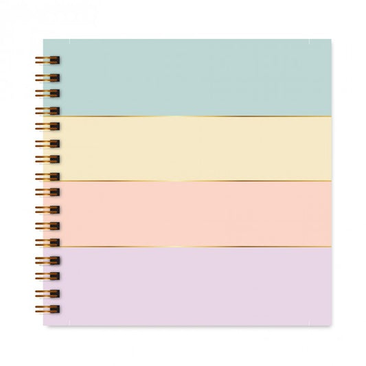 Scrapbook - Álbum de Fotos da Estampa Listrado Candy Colors - Physalis Estúdio