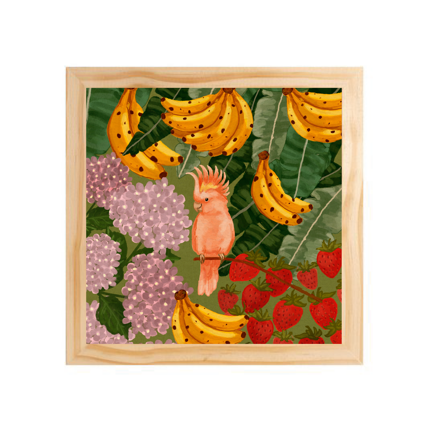 Quadro com moldura Pinus | Verão Alegre