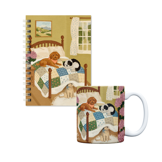 KIT Caderno A5 e caneca | Bed Mood