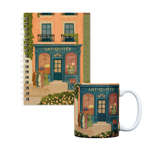 KIT Caderno A5 e caneca | Brechó da RUA XV