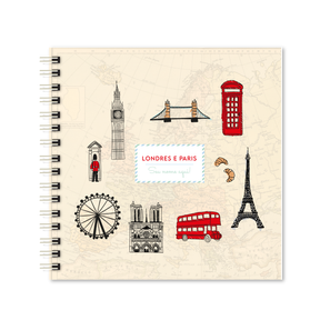 Scrapbook - Álbum de Fotos Londres e Paris