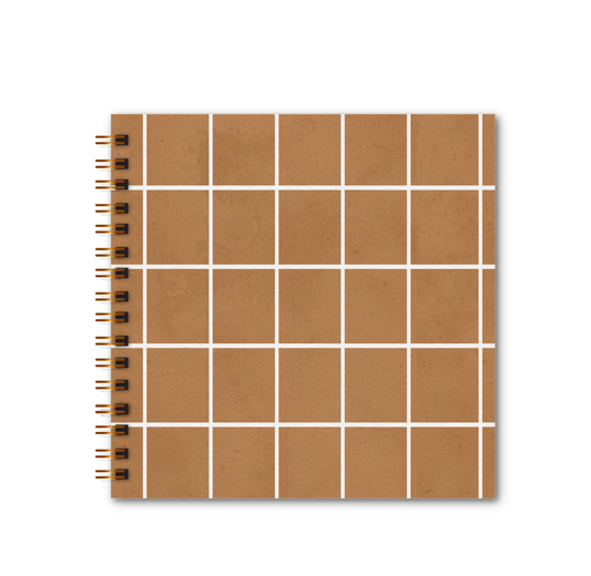 Scrapbook - Álbum de Fotos Grid Bege