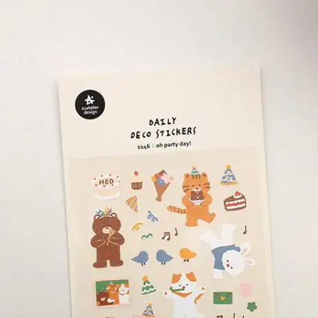 Cartela de Adesivos Suatelier | Oh Party Day
