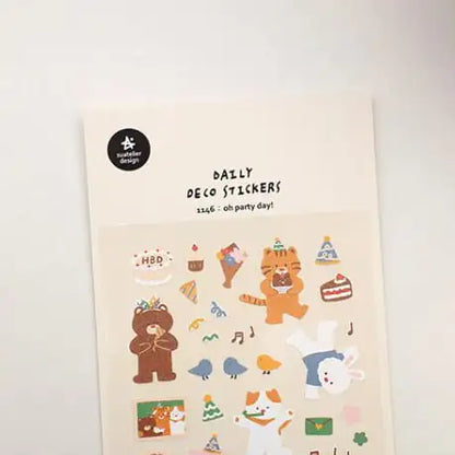 Cartela de Adesivos Suatelier | Oh Party Day