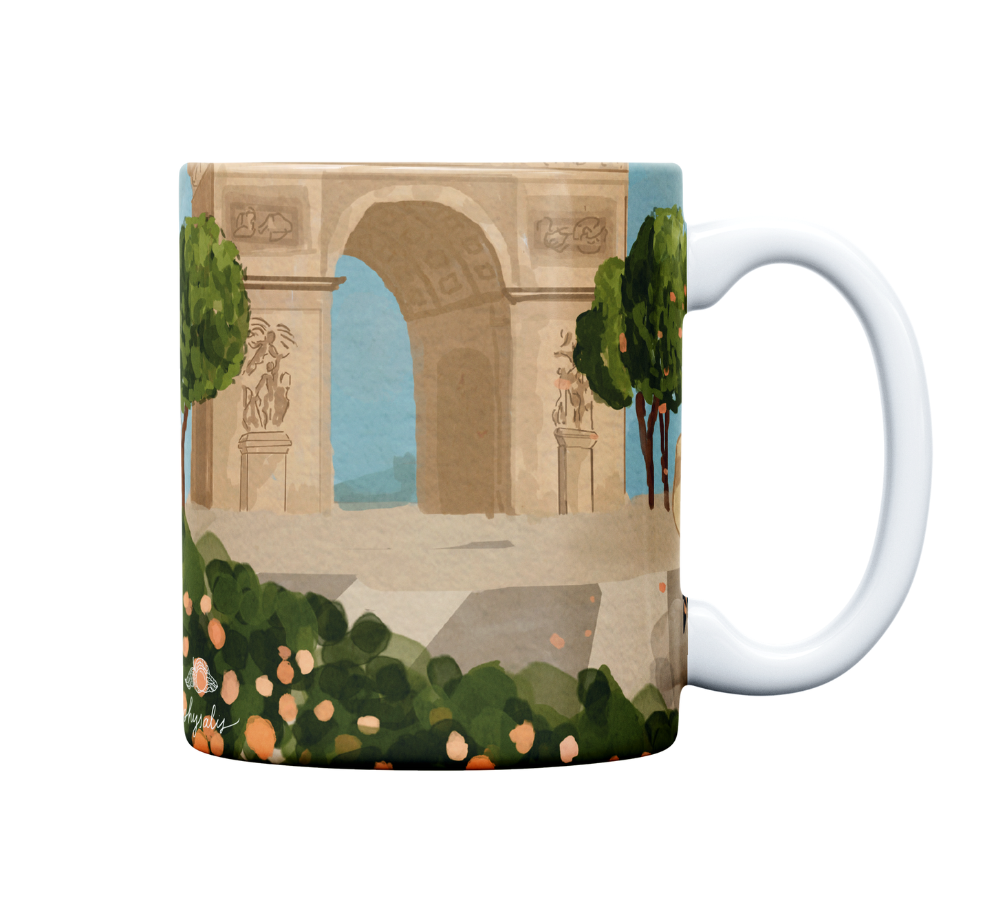 Caneca de Porcelana | Caminhos de Paris