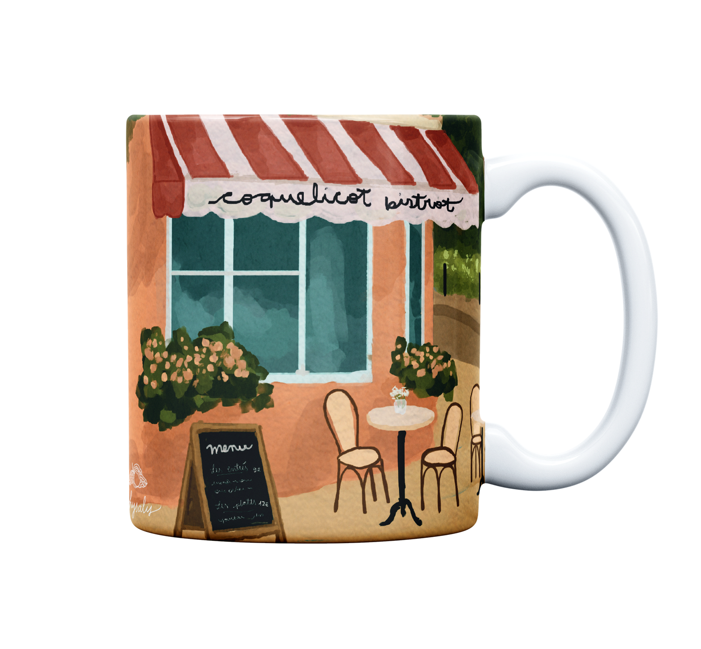 Caneca de Porcelana | Manhãs na Torre - ilustração aproximada