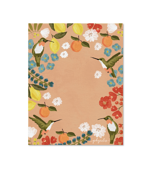 Bloco Papel de Carta Jardim Itália