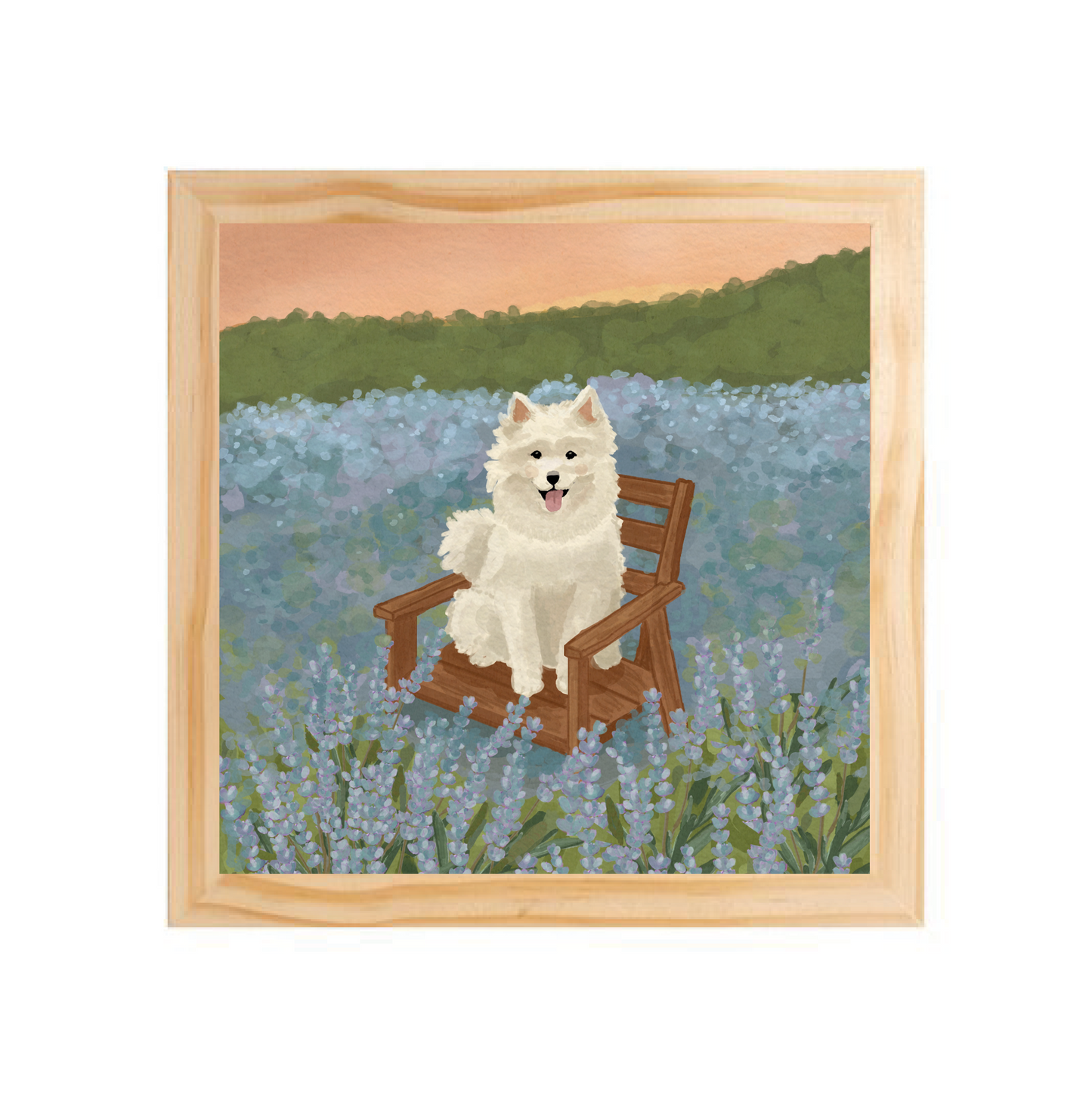 Quadro com moldura Pinus | Jardim da cAUmaria