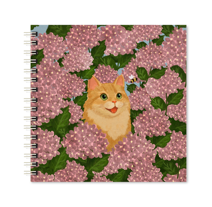 Scrapbook - Álbum de Fotos | Hortênsias e Ronron