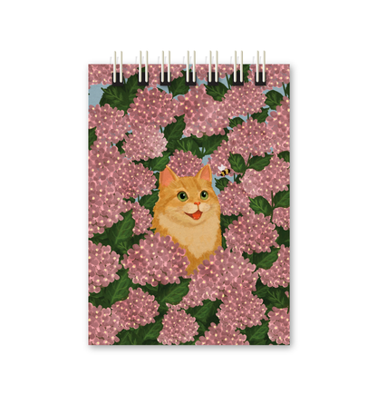 Bloquinho Anotações | Hortênsias e Ronron