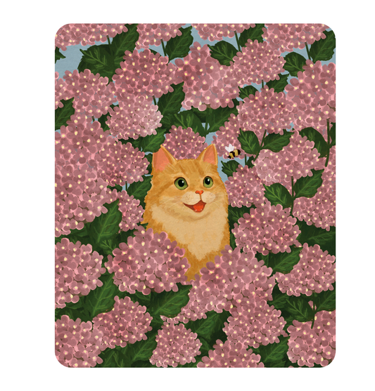 Mousepad | Hortênsias e Ronron