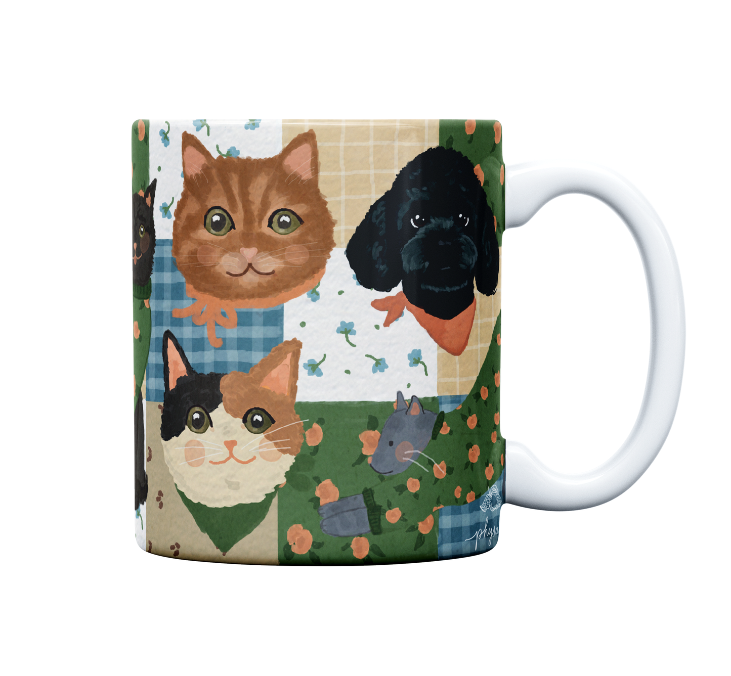 Caneca de Porcelana | Pets misturados