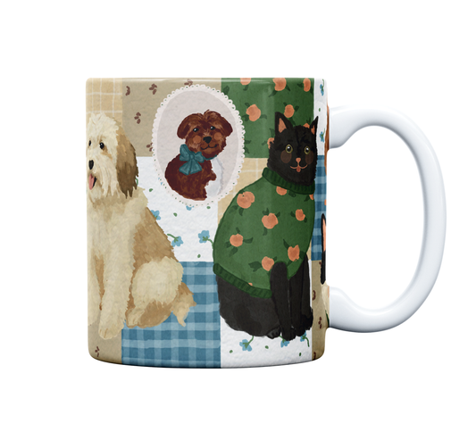 Caneca de Porcelana | Pets misturados