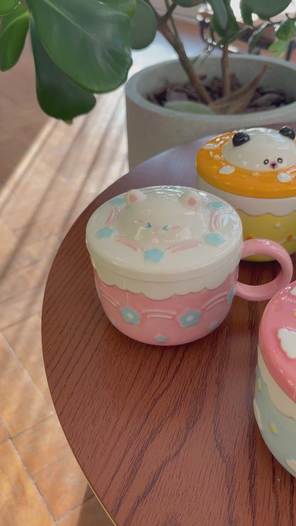 Caneca Grande com Tampa | Gato