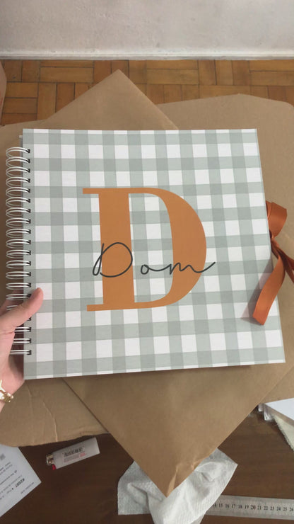 Scrapbook - Álbum de Fotos Letra Inicial | Azul