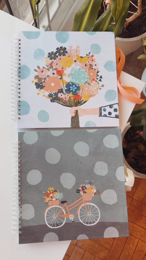Kit 02 Scrapbooks | Ramo de Flores + Bici