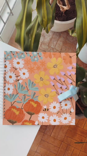 Scrapbook - Álbum de Fotos Flores do Campo