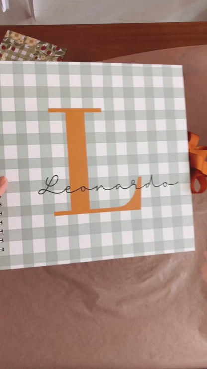 Scrapbook - Álbum de Fotos Letra Inicial | Azul