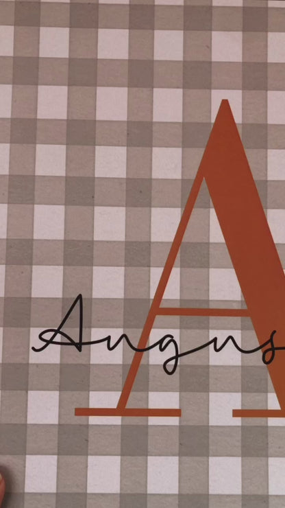 Scrapbook - Álbum de Fotos Letra Inicial | Azul