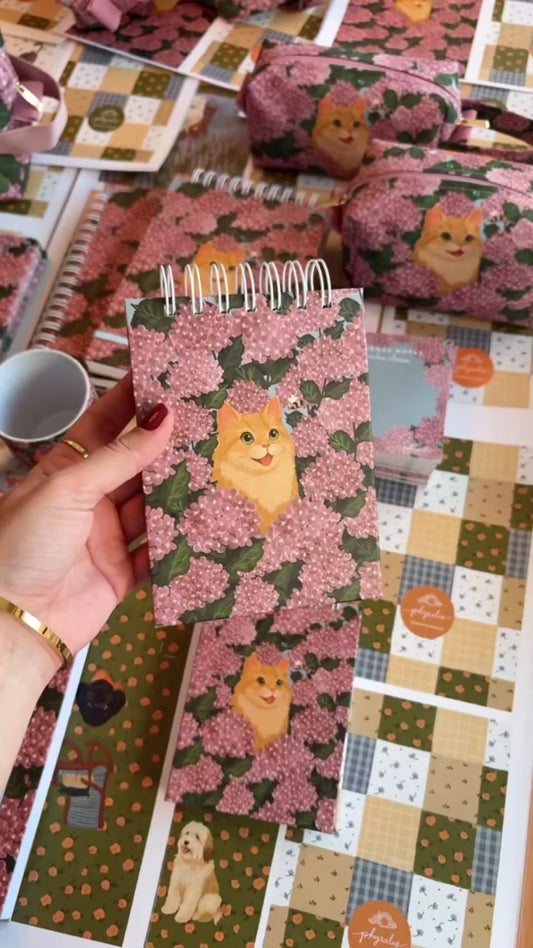 Bloquinho Anotações | Hortênsias e Ronron