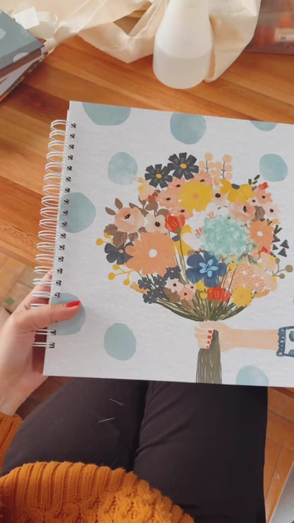 Scrapbook - Álbum de Fotos Ramo de flores