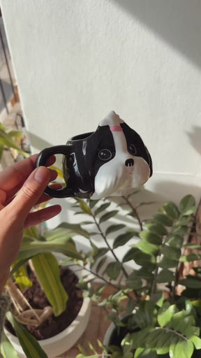 Caneca de Porcelana Shih-tzu - Preto