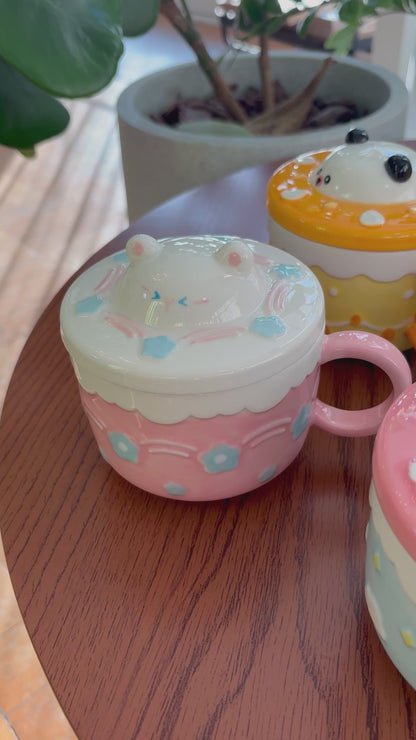 Caneca Grande com Tampa | Gato