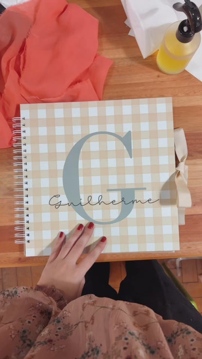 Scrapbook - Álbum de Fotos Letra Inicial | Nude