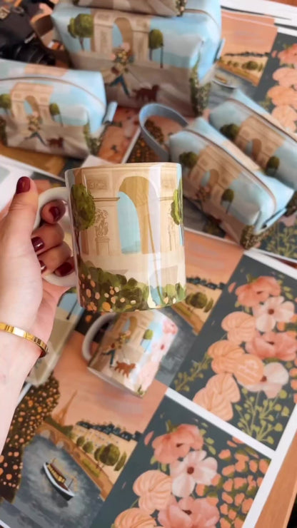 Caneca de Porcelana | Caminhos de Paris