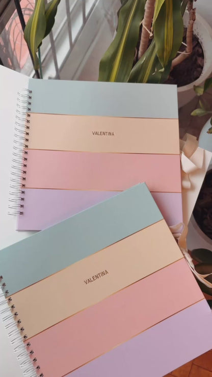 Scrapbook - Álbum de Fotos Listrado Candy Colors