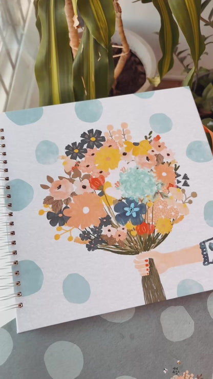 Kit 02 Scrapbooks | Ramo de Flores + Bici