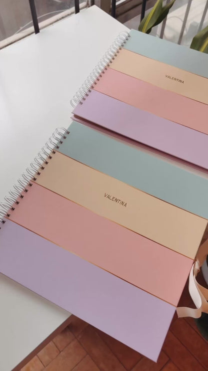 Scrapbook - Álbum de Fotos Listrado Candy Colors