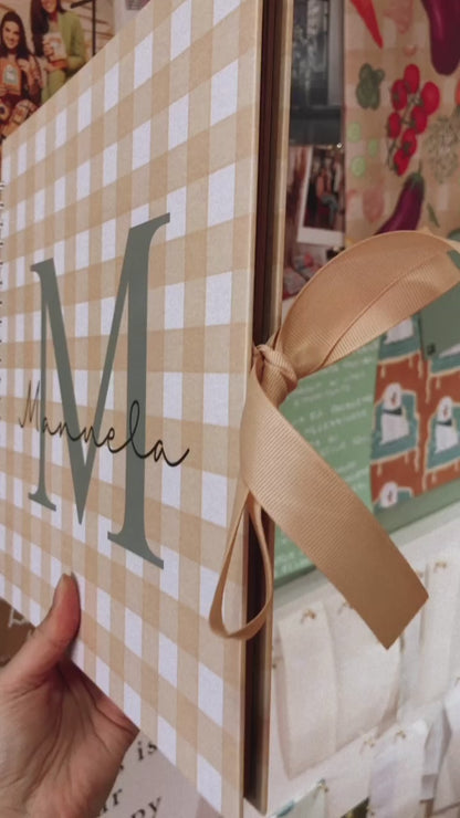 Scrapbook - Álbum de Fotos Letra Inicial | Nude