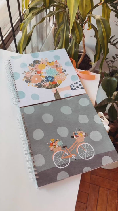 Kit 02 Scrapbooks | Ramo de Flores + Bici