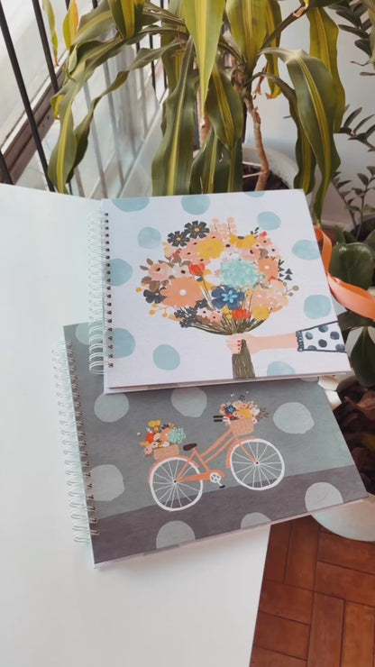 Kit 02 Scrapbooks | Ramo de Flores + Bici