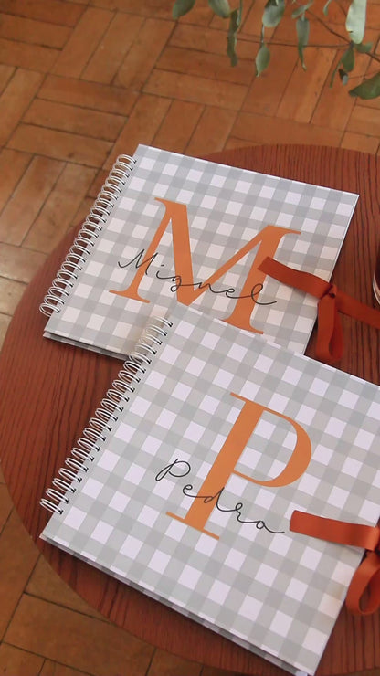 Scrapbook - Álbum de Fotos Letra Inicial | Azul