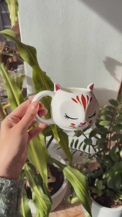 Caneca de Porcelana Gato