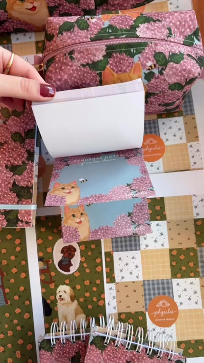 Pequenas Notas | Hortênsias e Ronron