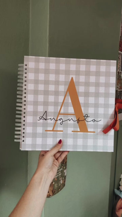 Scrapbook - Álbum de Fotos Letra Inicial | Azul