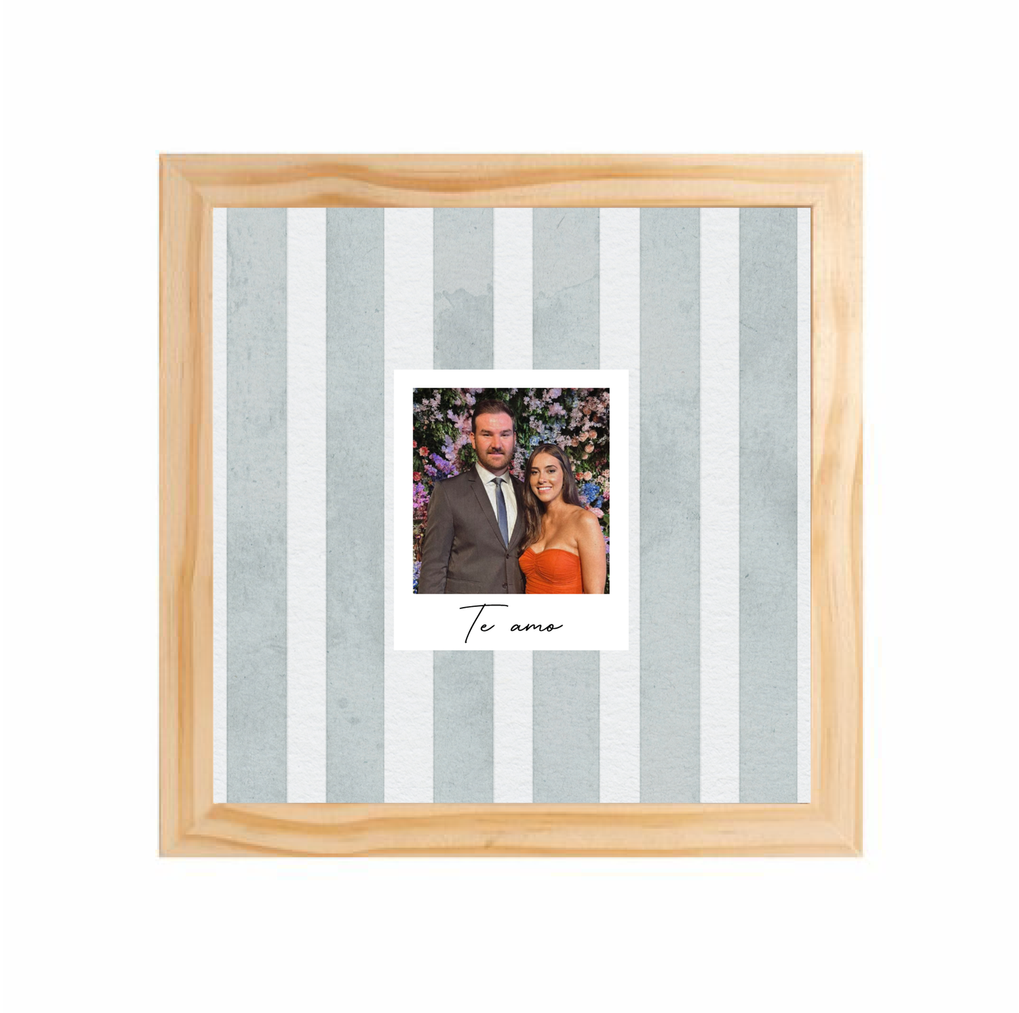 Quadro 23x23cm - com Polaroid | Listrado