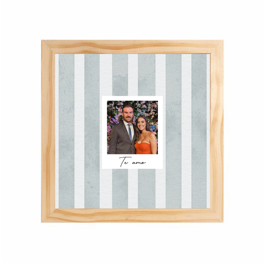 Quadro 23x23cm - com Polaroid | Listrado