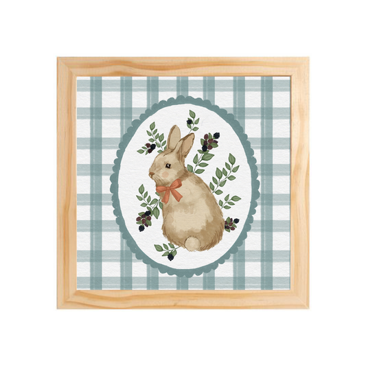 Quadro com moldura Pinus | Xadrez da Páscoa