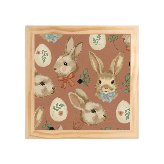 Quadro com moldura Pinus | Fábula de Páscoa